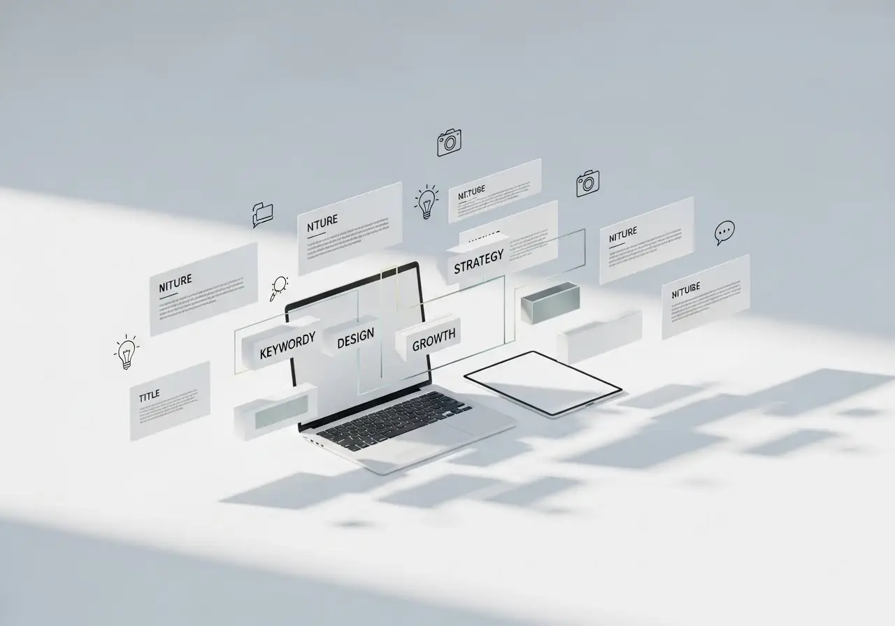 Copywriter trabajando en contenido SEO para emprendedores