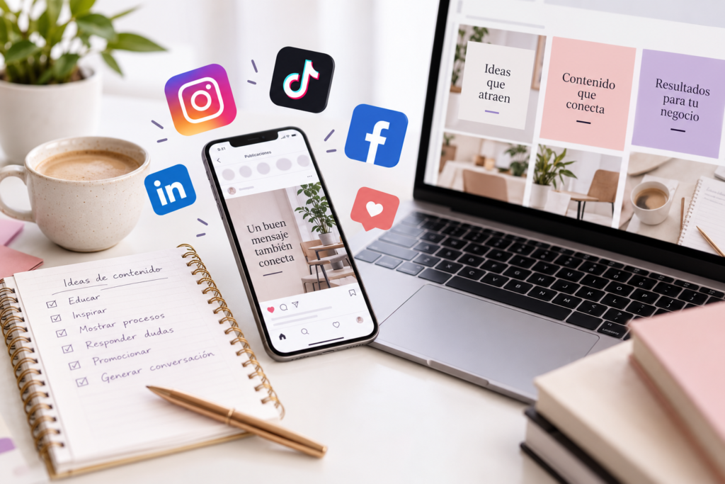 Copywriting para redes sociales con ejemplos de contenido para Instagram, Facebook, TikTok y LinkedIn