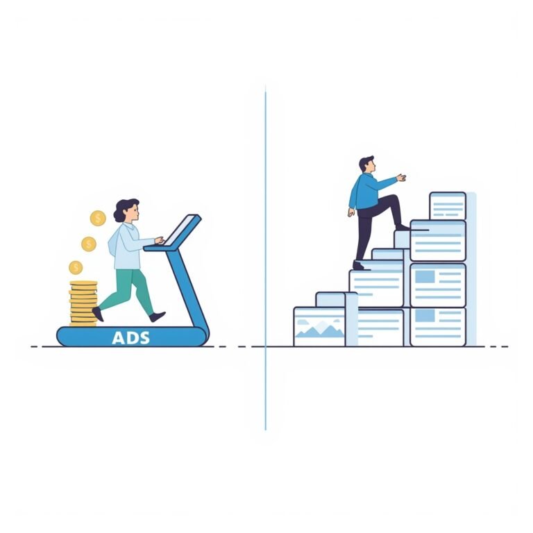 Diferencia entre SEO y SEM para pymes: construcción de tráfico orgánico vs dependencia de anuncios pagados
