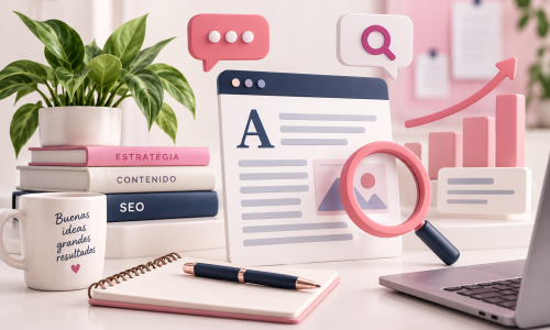 Redacción SEO con estrategia de palabras clave, contenido y tráfico cualificado